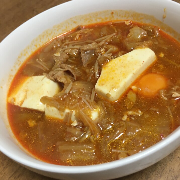 チゲ豆腐スープ